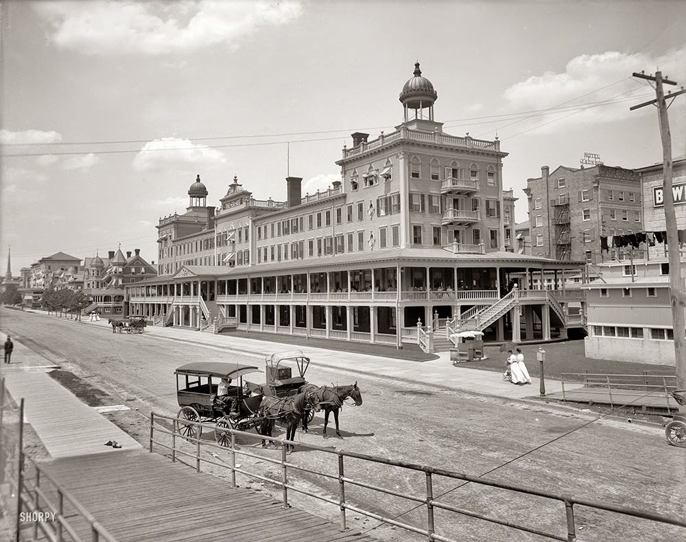 Atlantic City circa 1907. Seaside Hotel (Seaside House).