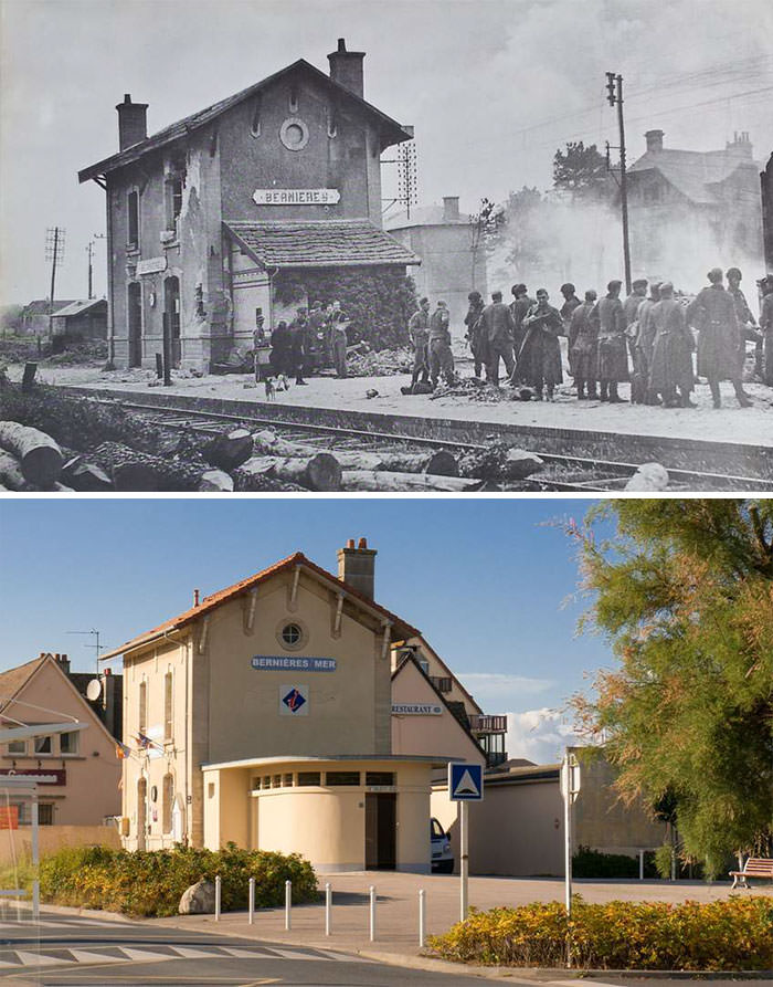 German Prisoners At The Station In Bernières