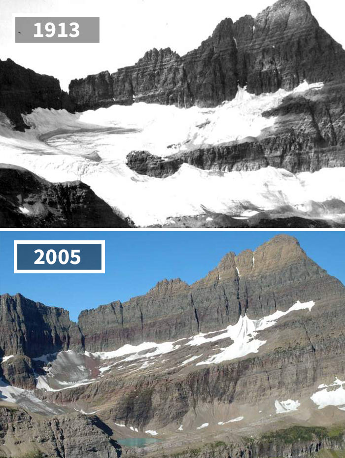 Shepard Glacier, USA, 1913 – 2005