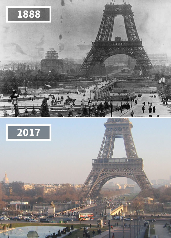 The Eiffel Tower, Paris, France, 1888 – 2017