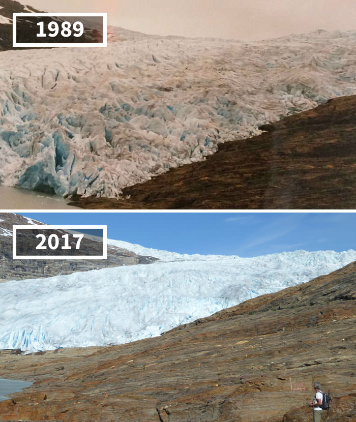 Svartisen Glacier, Norway, 1989 – 2017