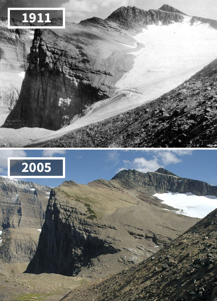 Chaney Glacier, USA, 1911 – 2005