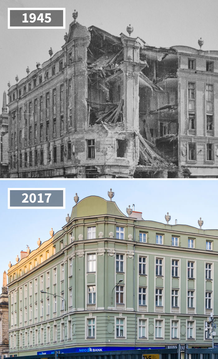 Corner Of Skrzyzowanie And Sw. Marcin Streets, Poznan, Poland, 1945 – 2017