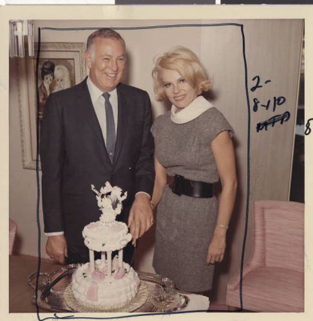 Actors Ann-Margret and Roger Smith at their 1967 Las Vegas nuptials