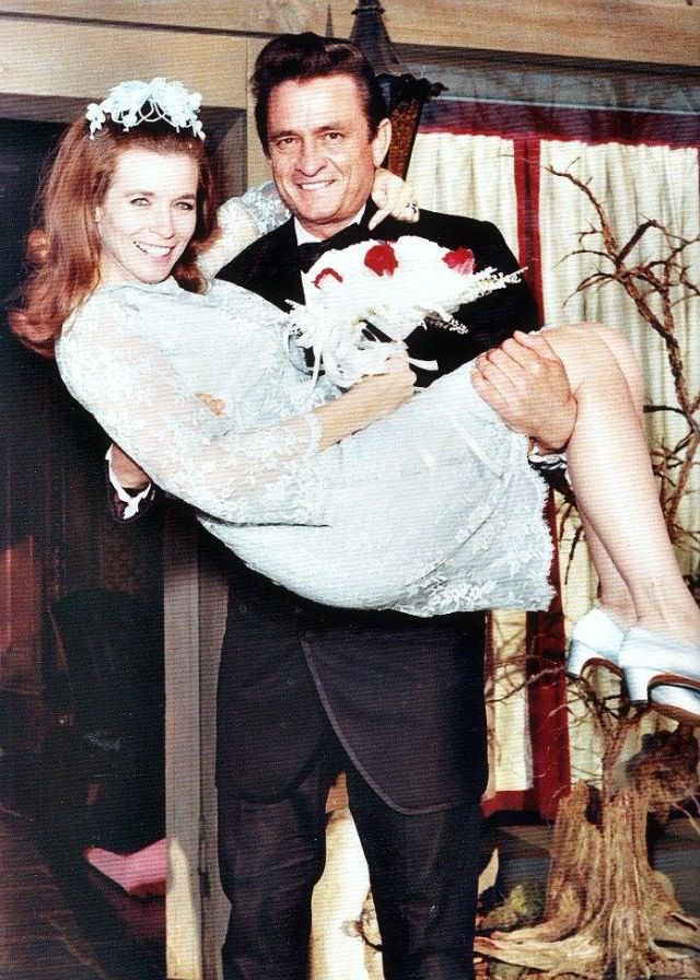 Johnny and June Carter Cash’s wedding, 1968