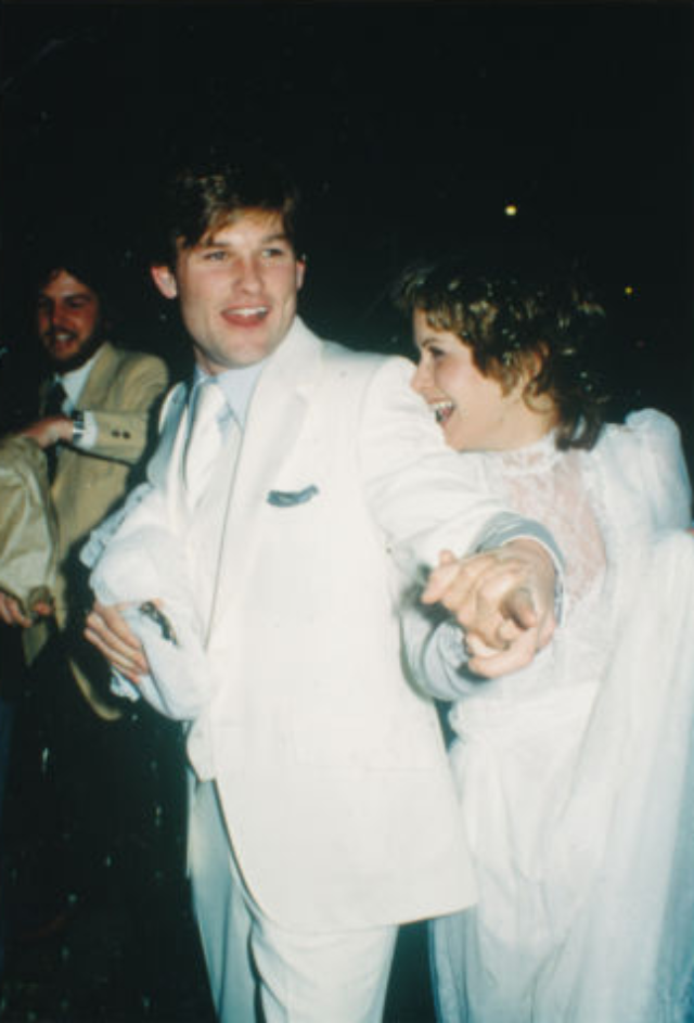 Kurt Russell & Season Hubley on their wedding day, 1979