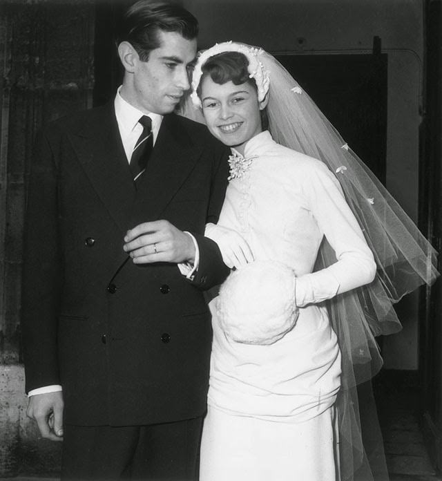 Brigitte Bardot and Roger Vadim, 1952.