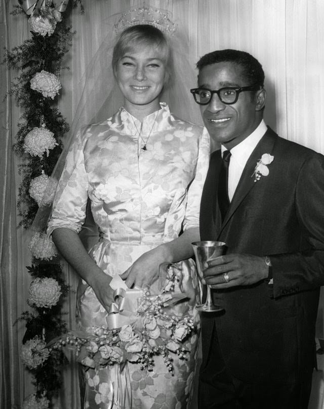 Sammy Davis Jr. and May Britt, 1960.