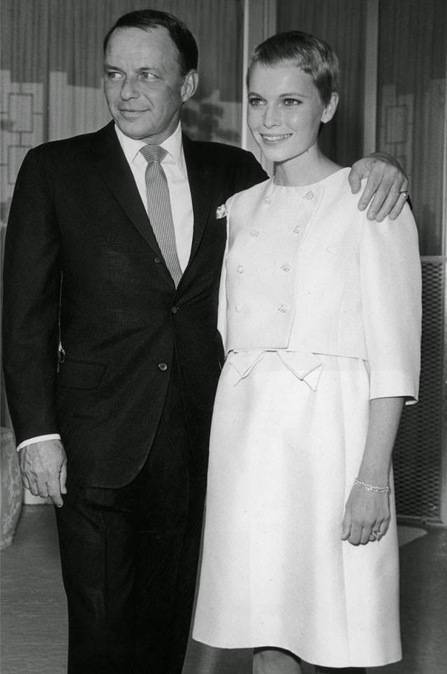 Mia Farrow and Frank Sinatra, 1966.
