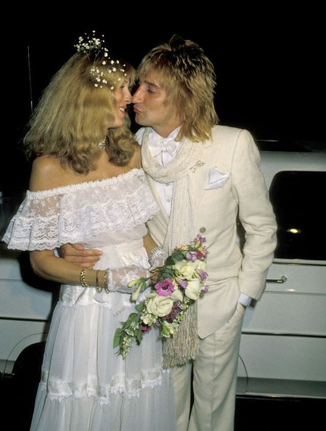 Alana Hamilton and Rod Stewart, 1979.