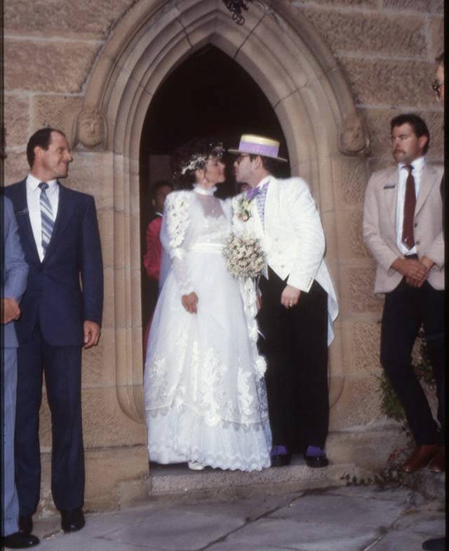 Renata Blauel and Elton John, 1984.
