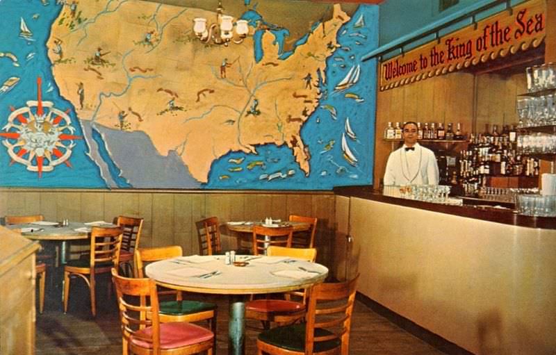 The King of the Sea Restaurant, 53rd Street at 3rd Avenue, New York