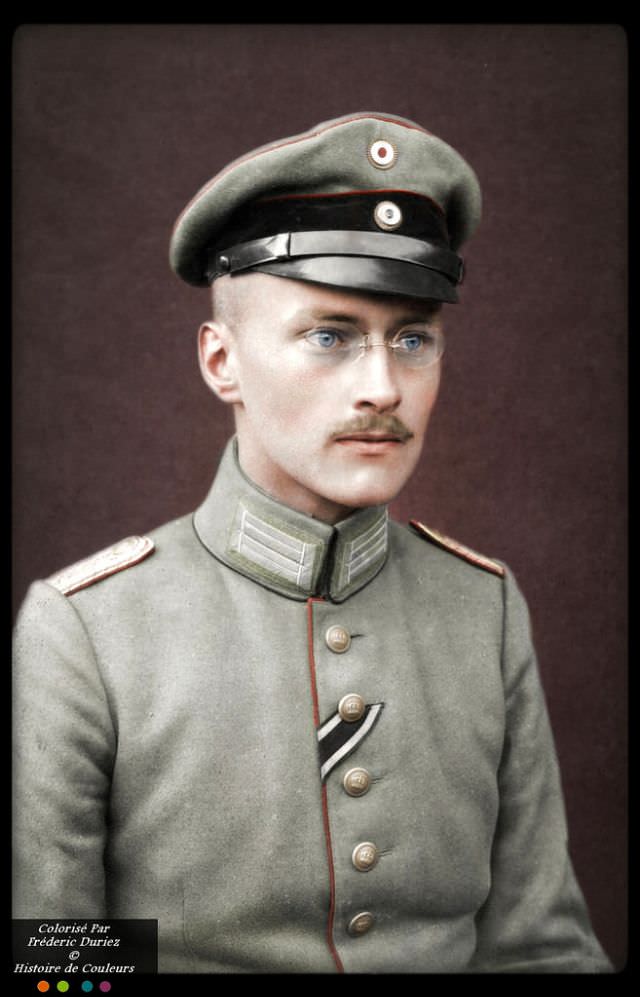 Portrait of an unknown German officer (Artillery), 1917