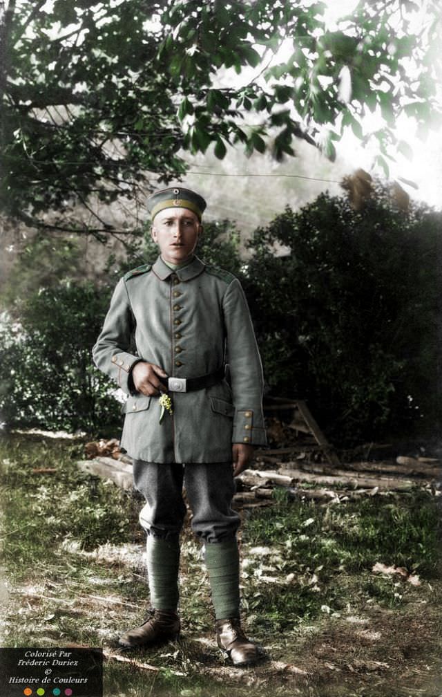 A young infantryman Bavarian