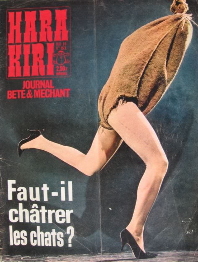 50+ Insane Covers From ‘Hara Kiri,’ The Magazine So ‘Stupid and Nasty’ That Was Banned By The French Government