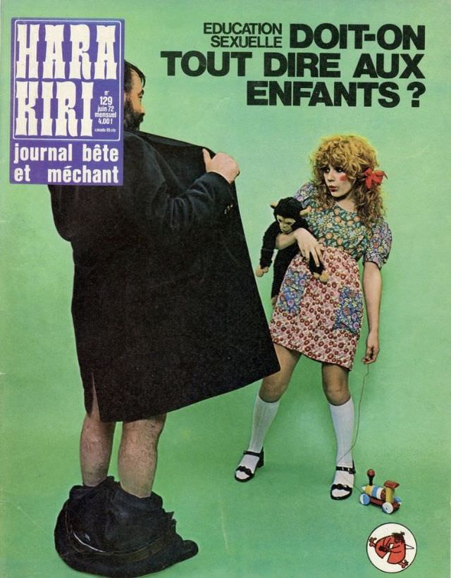 50+ Insane Covers From ‘Hara Kiri,’ The Magazine So ‘Stupid and Nasty’ That Was Banned By The French Government