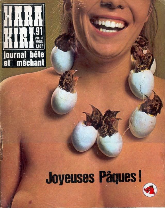 50+ Insane Covers From ‘Hara Kiri,’ The Magazine So ‘Stupid and Nasty’ That Was Banned By The French Government