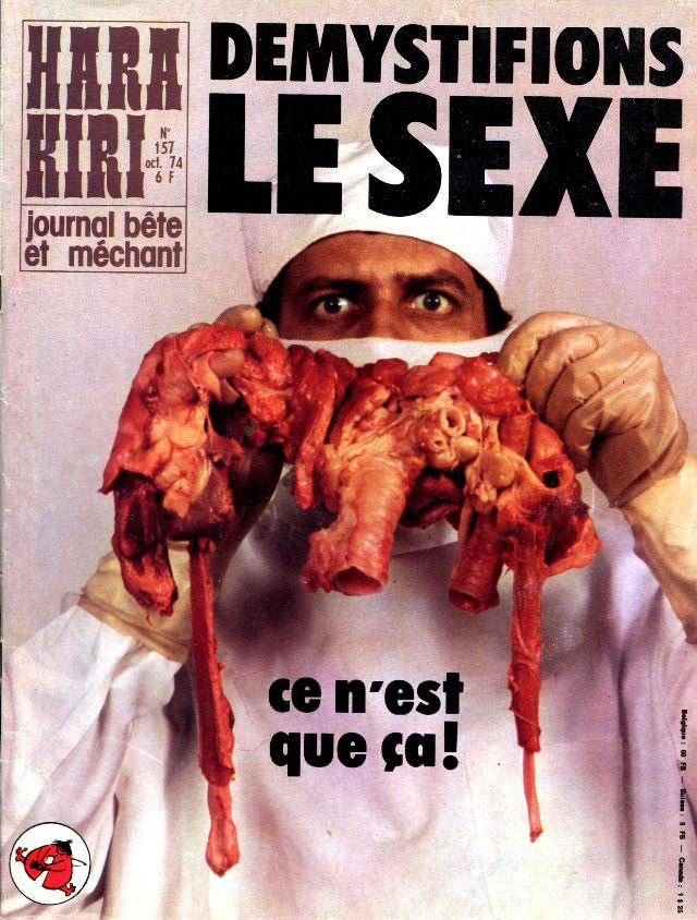 50+ Insane Covers From ‘Hara Kiri,’ The Magazine So ‘Stupid and Nasty’ That Was Banned By The French Government