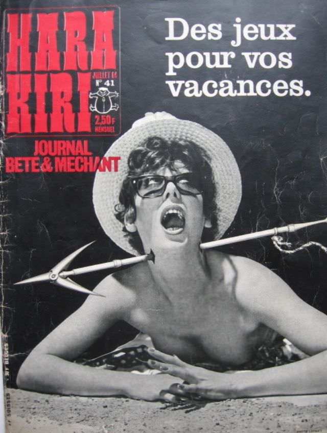 50+ Insane Covers From ‘Hara Kiri,’ The Magazine So ‘Stupid and Nasty’ That Was Banned By The French Government