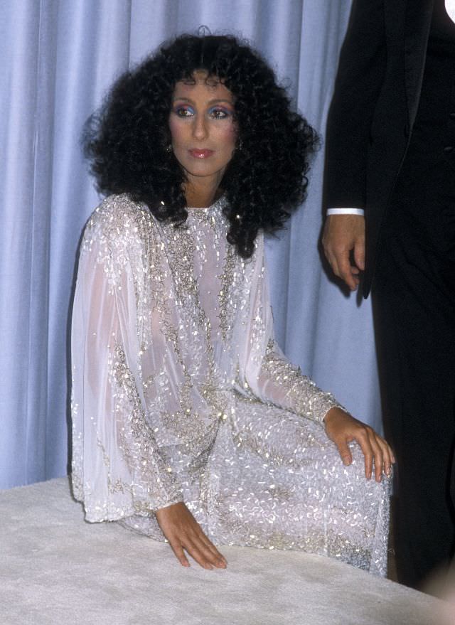 Cher attends the 55th Annual Academy Awards at Dorothy Chandler Pavilion, Los Angeles Music Center in Los Angeles, California. Photo by Ron Galella, 1983