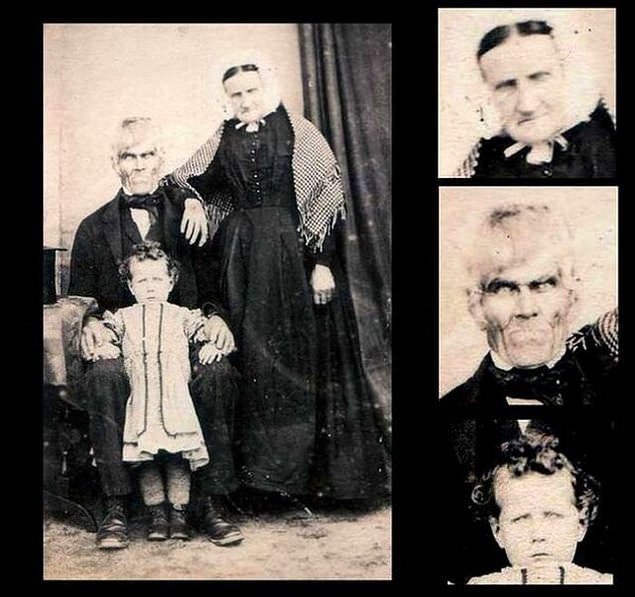 Creepy family photo