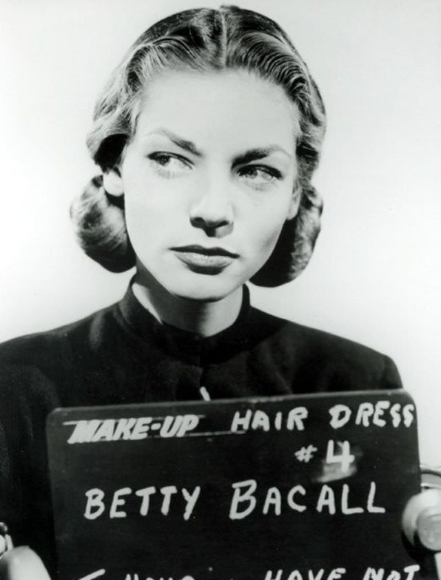 Lauren Bacall in Makeup and Hair Tests for “To Have and Have Not”, 1944