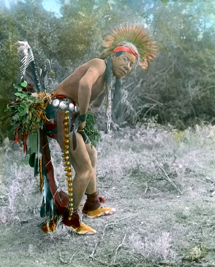 A Crow Dancer. Early 1900s. Photo By Richard Throssel