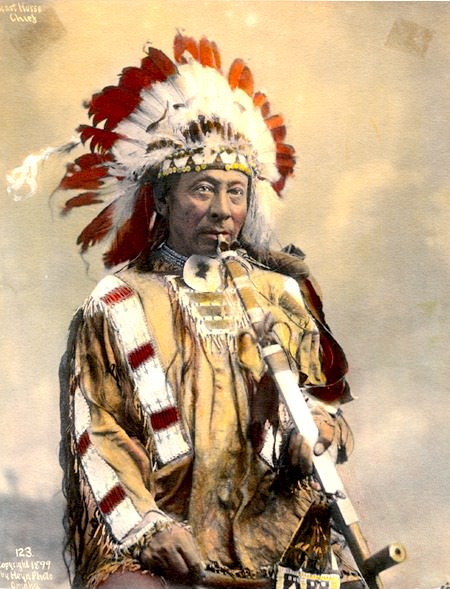 Chief Fast Horse. Lakota. 1899. Photo by Heyn
