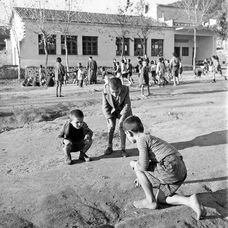 Boys playing, Epirus, 1957