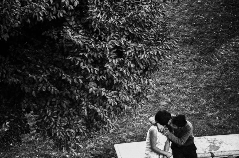 The sad kiss, Santiago, Chile, 1969