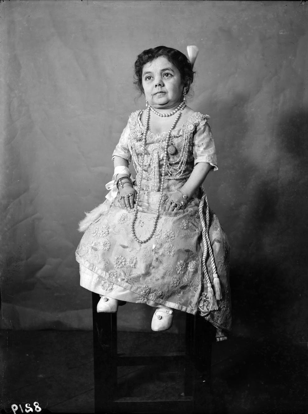 Anita, ‘the Living Doll’, sits for a portrait, 1912