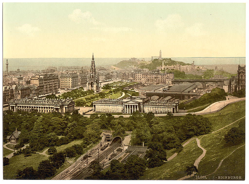 Edinburgh from the castle