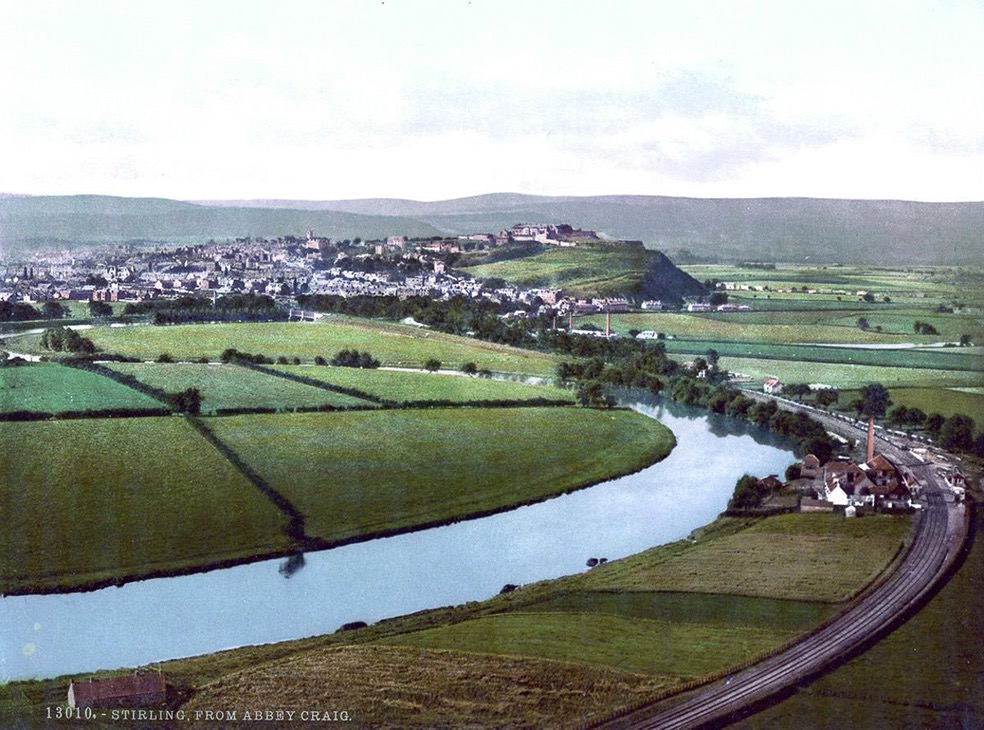 The town of Stirling, as seen from Abbey Craig