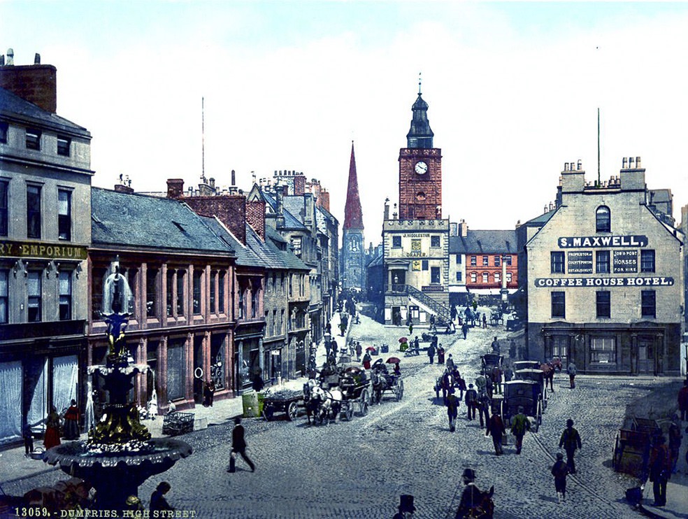 High Street in Dumfrie