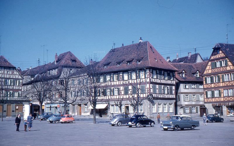 Schwäbisch Hall. Half-timbered Houses