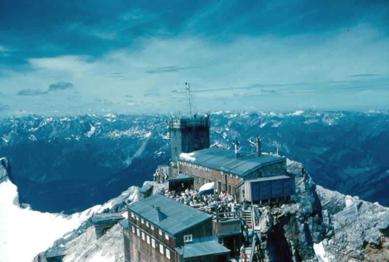 The Zugspitze. Münchnerhaus and Alps