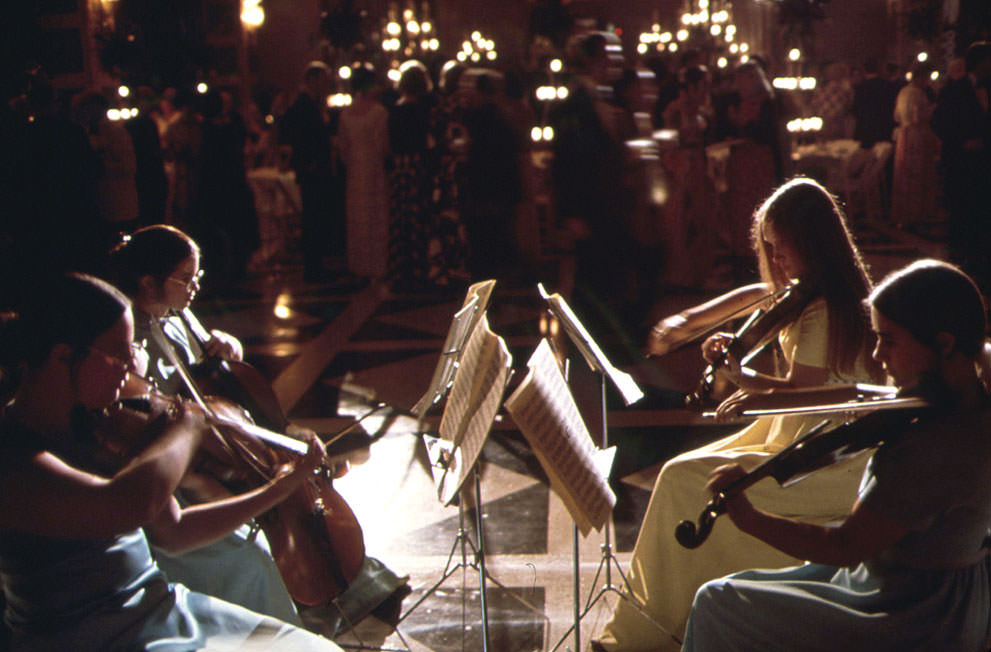 String quartet, the Heritage Ball, Houston, May 1972. (Blair Pittman/NARA)