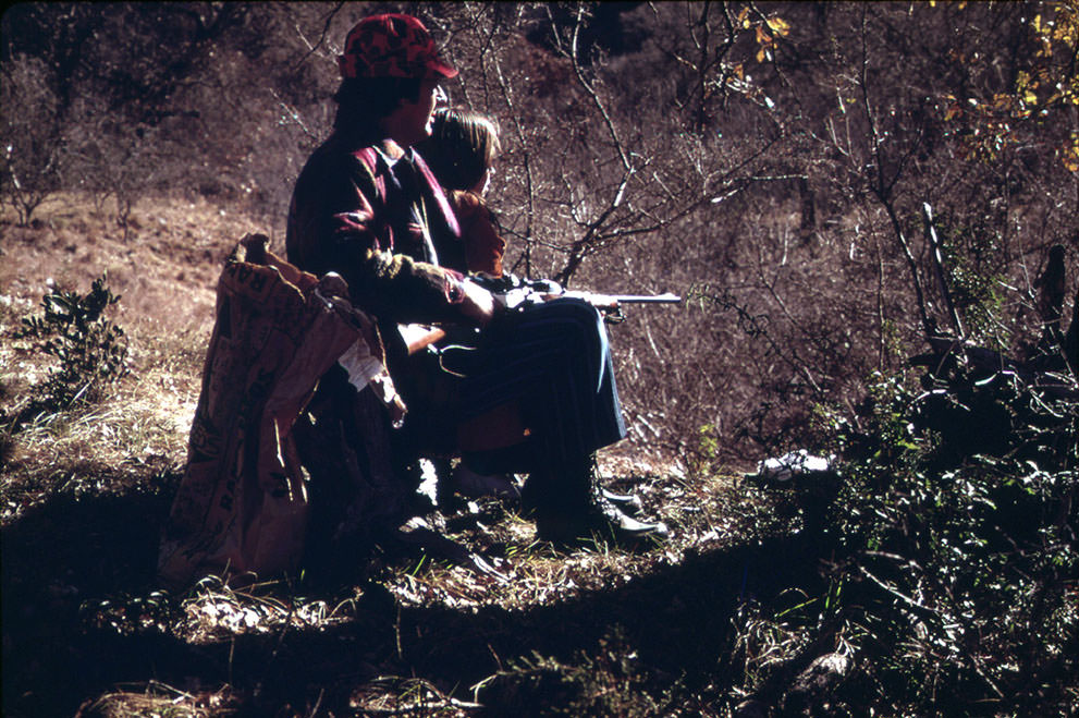 Woodrow Wilson, one of Leakey's local characters, in his pickup, June 1972. He never works, but sits staring at the river from 7 a.m. until sunset. (Marc St. Gil/NARA)