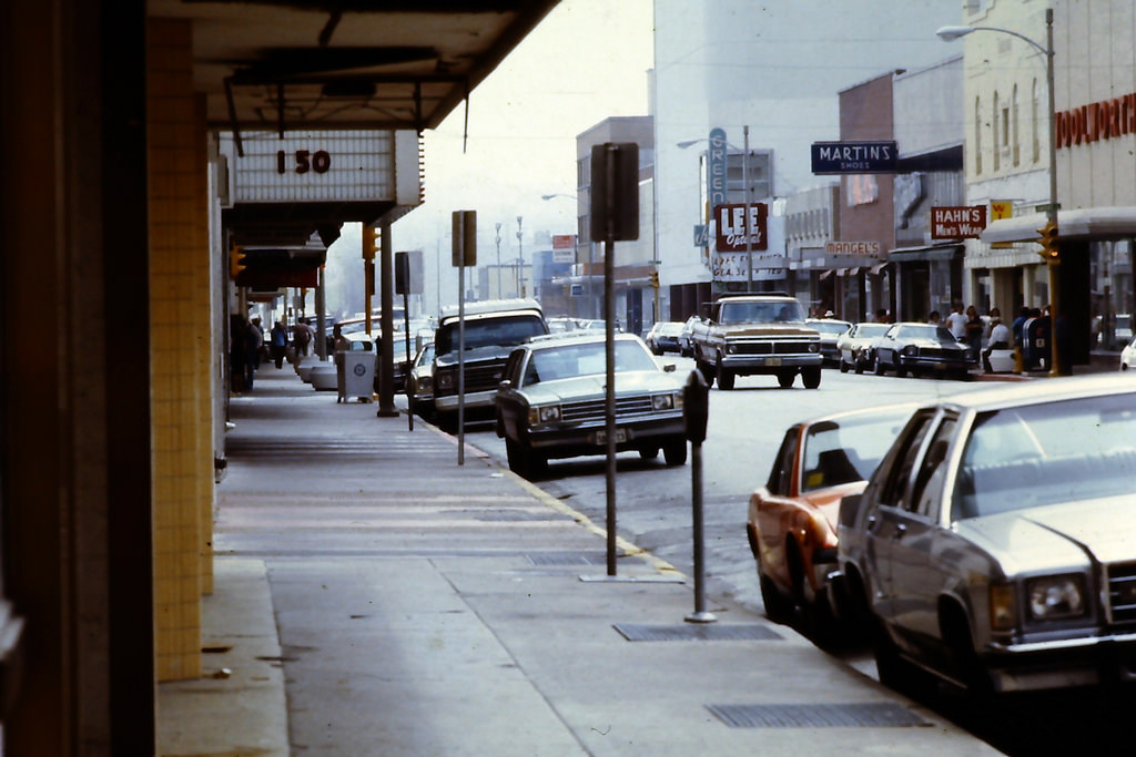 N. Chaparral St. looking south in 1978