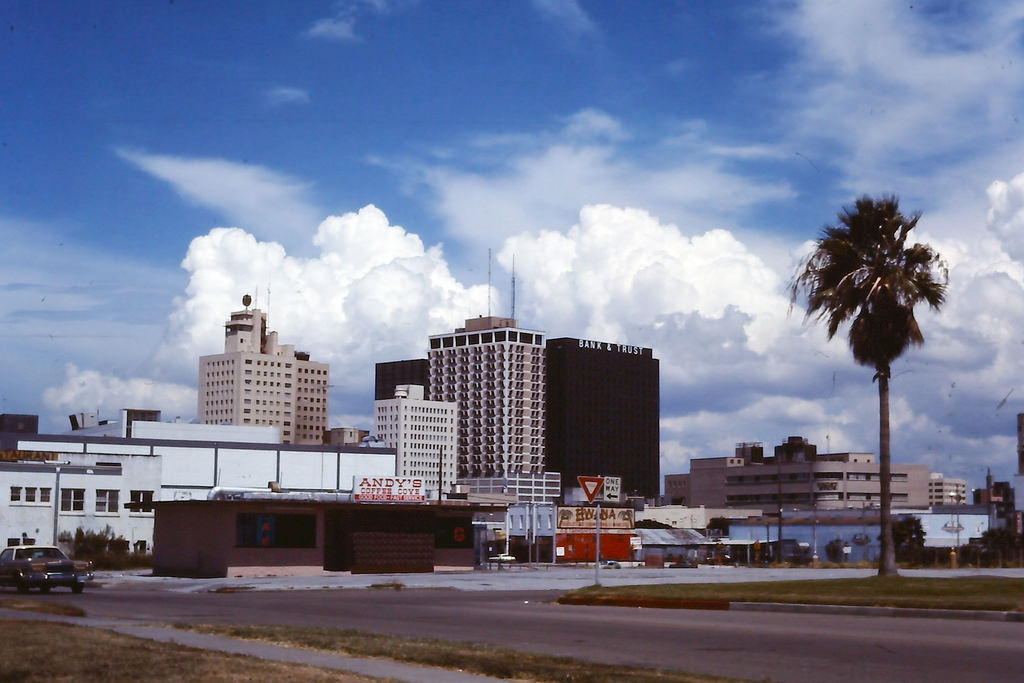 Part of the Corpus Christi skyline, 1978