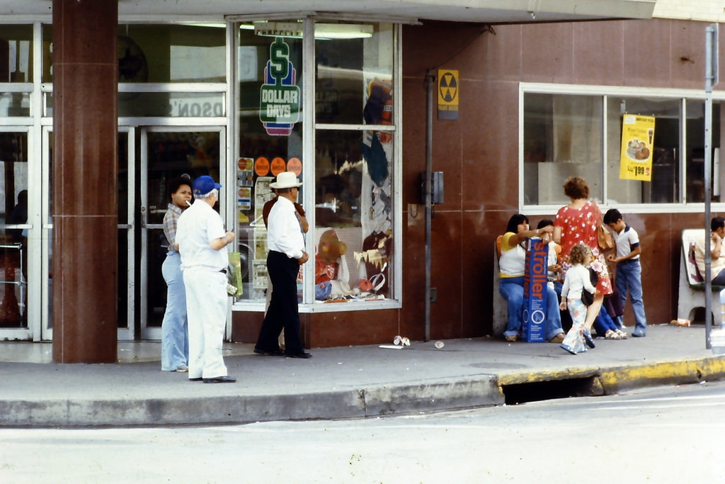 Shopping in Downtown Corpus Christi, 1978