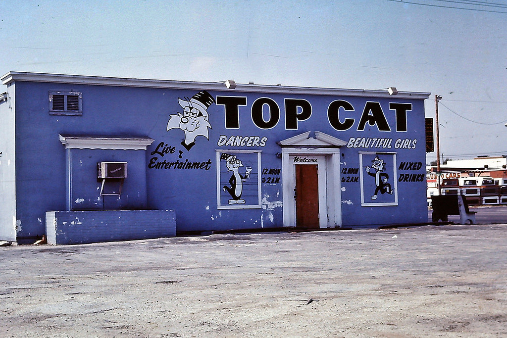 Top Cat (on S. Staples at Booty St., near Six Points) in August 1978