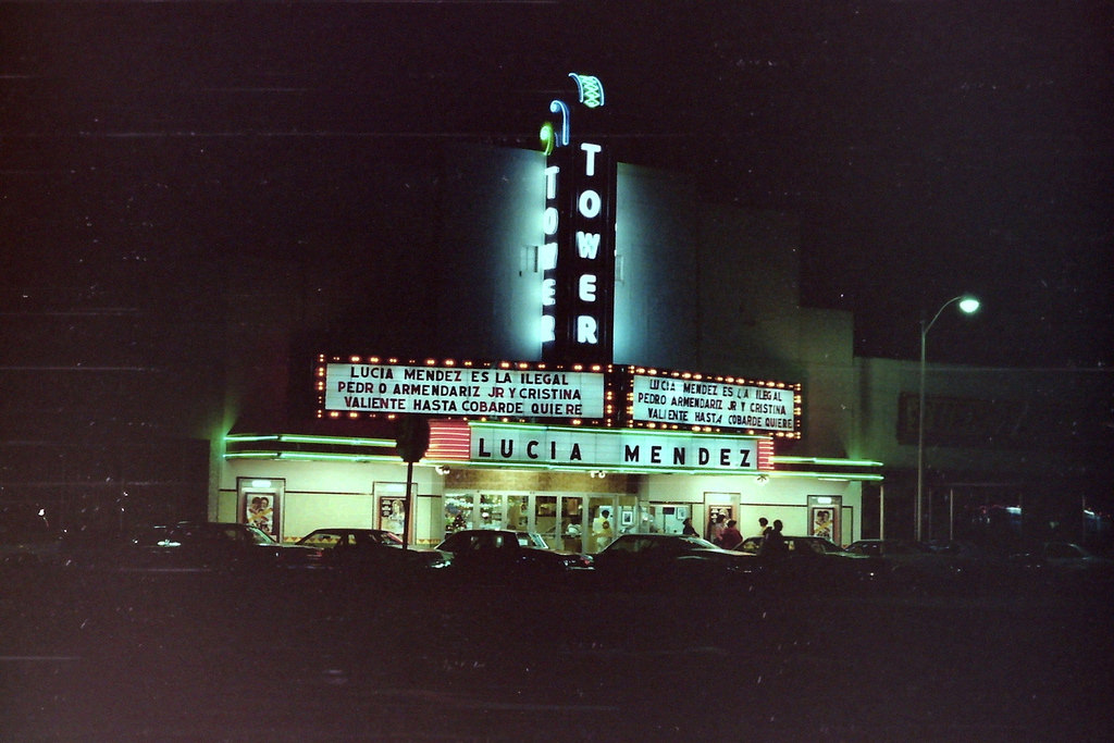 Tower Theater (near Six Points at 1645 S. Alameda) in 1978
