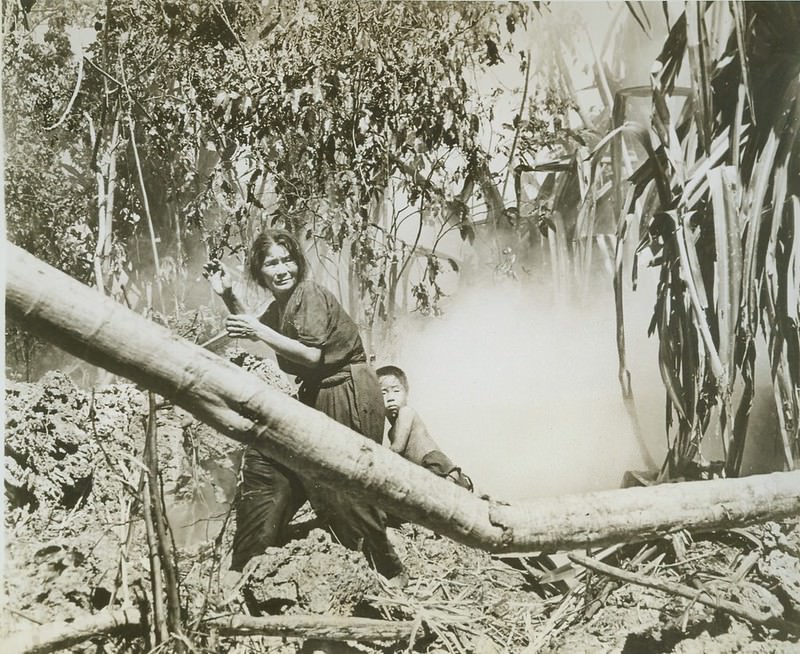 Cave Dwellers Emerge, 1944