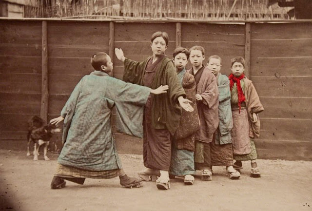 Boys playing Kotoro