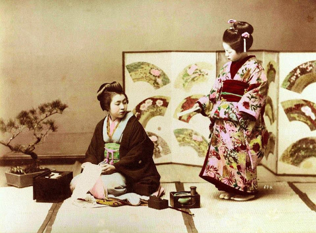 50+ Colorized Photos Show Everyday Life Of Japanese People In Late 19th Century