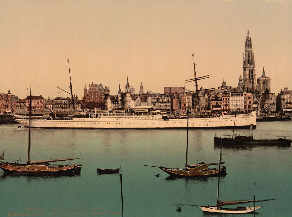 North German Lloyd steamer "La Prusse", Antwerp, Belgium