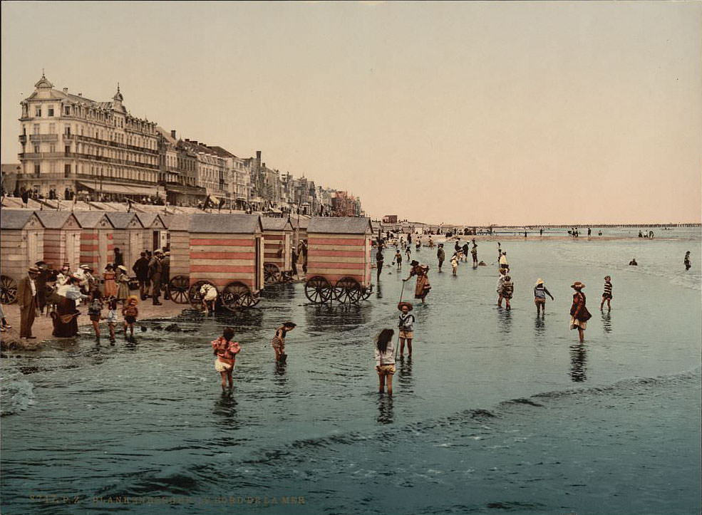 The beach and the sea, Blankenberghe, Belgium