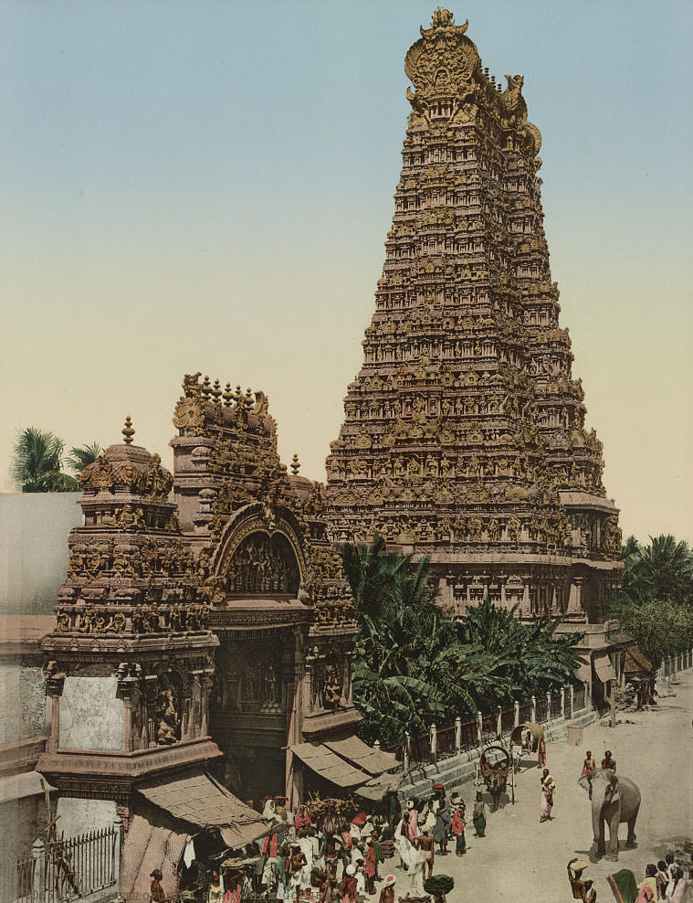 Ceylon. Temple of Buddha on the Road to Gall