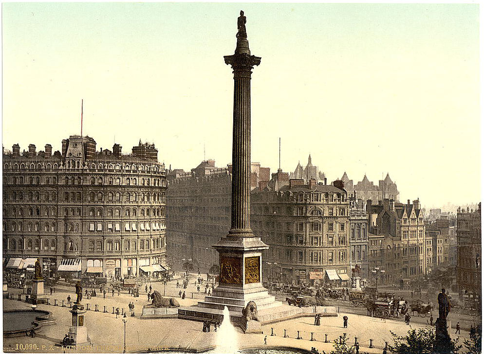 Trafalgar Square, from National Gallery, London